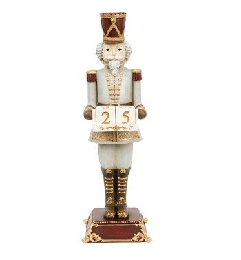 Schiaccianoci Natalizio con Calendario dell'Avvento H.31,5 cm Schiaccianoci Natalizio con Calendario dell'Avvento H.31,5 cm