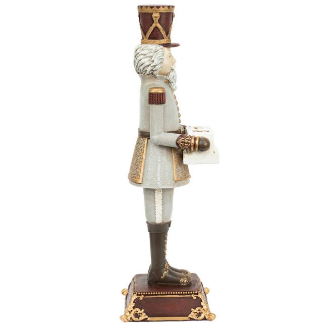 Schiaccianoci Natalizio con Calendario dell'Avvento H.31,5 cm