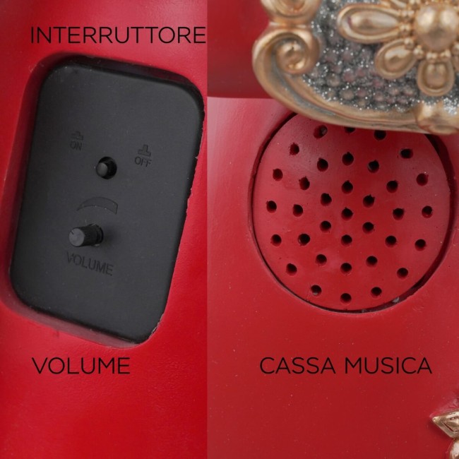 Schiaccianoci Natalizio con Luci e Musica H.153 cm