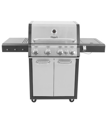 Barbecue a Gas 4 Fuochi con Fornello Laterale - Madrid
