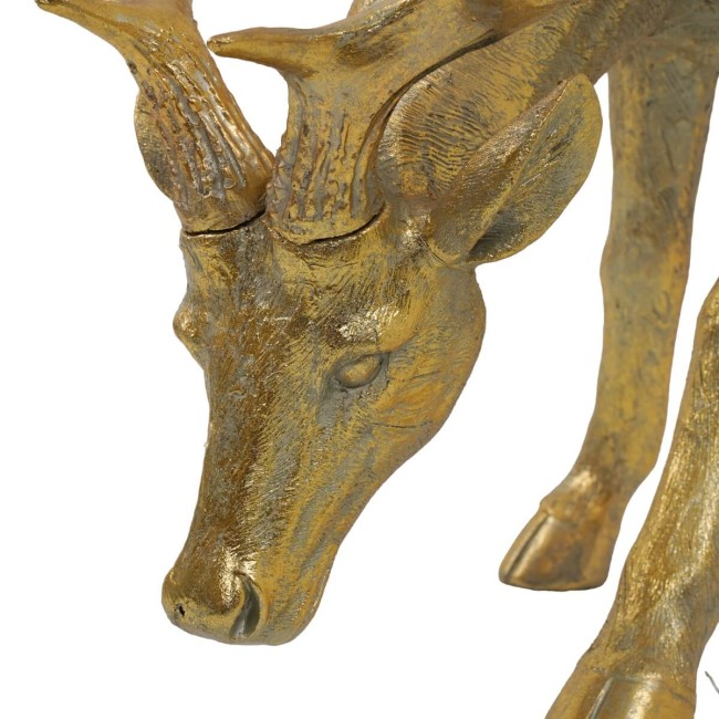 Renna Natalizia Oro in Resina – H. 70,5 cm