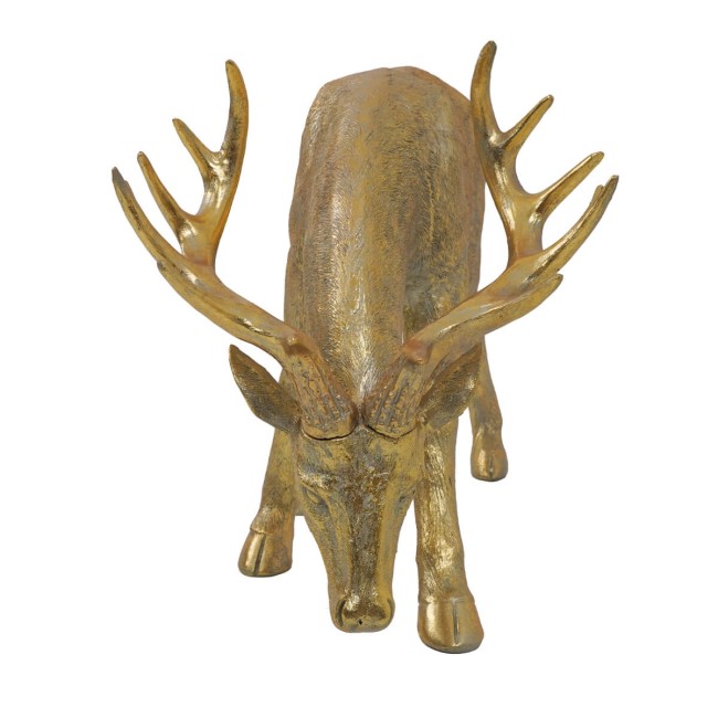 Renna Natalizia Oro in Resina – H. 70,5 cm