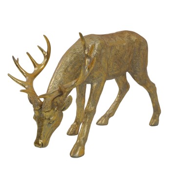 Renna Natalizia Oro in Resina – H. 70,5 cm