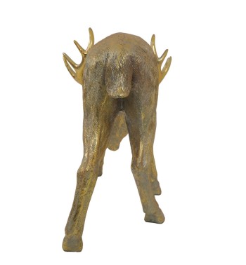 Renna Natalizia Oro in Resina – H. 70,5 cm