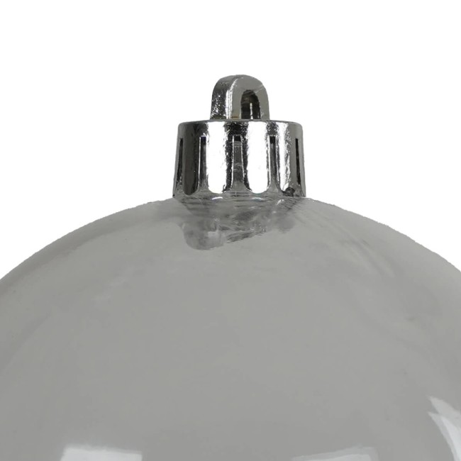 Palle di Natale in Plastica Trasparente D.8 cm