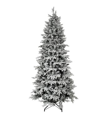 Albero di Natale Innevato Slim con Luci Led Incluse H.210 e 240 cm - Canada Slim Lux Albero di Natale Innevato Slim con Luci Led Incluse H.210 e 240 cm - Canada Slim Lux