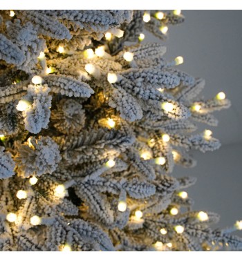 Albero di Natale Innevato Slim con Luci Led Incluse H.210 e 240 cm - Canada Slim Lux Albero di Natale Innevato Slim con Luci Led Incluse H.210 e 240 cm - Canada Slim Lux