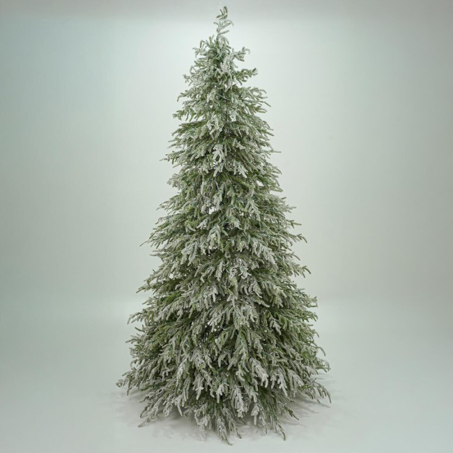 Albero di Natale Innevato Slim con Luci Led - Chamonix