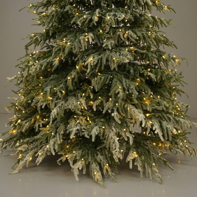 Albero di Natale Innevato Slim con Luci Led - Chamonix