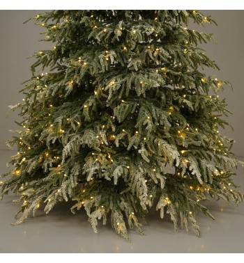 Albero di Natale Innevato Slim con Luci Led - Chamonix Albero di Natale Innevato Slim con Luci Led - Chamonix