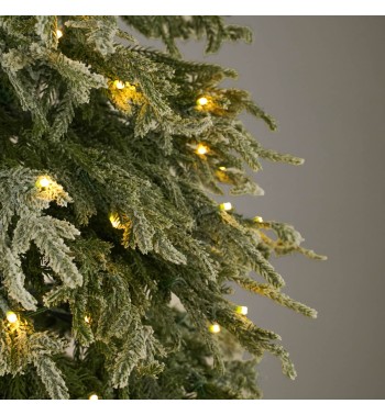 Albero di Natale Innevato Slim con Luci Led - Chamonix Albero di Natale Innevato Slim con Luci Led - Chamonix