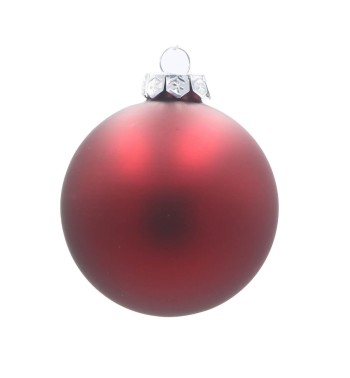 Palle di Natale in Vetro Opaco D.2,5 cm Conf. in Tubo da 48 Pz