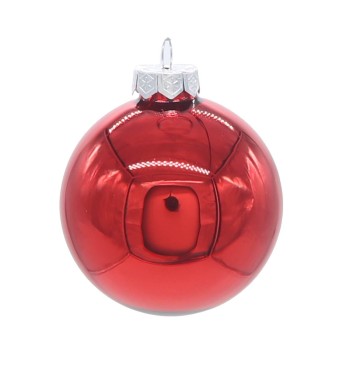 Palle di Natale in Vetro Lucido D.2,5 cm Conf. in Tubo da 48 Pz