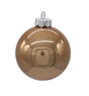 Palle di Natale in Vetro Perlato D.3 cm Conf. in Tubo da 45 Pz