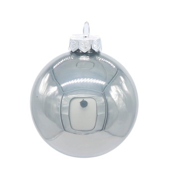 Palle di Natale in Vetro Perlato D.3 cm Conf. in Tubo da 45 Pz