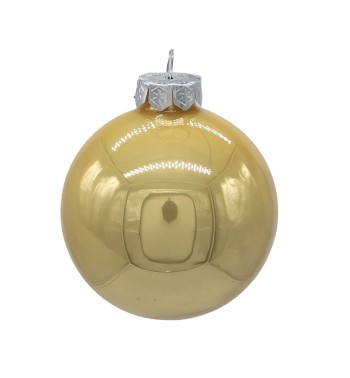 Palle di Natale in Vetro Perlato D.3 cm Conf. in Tubo da 45 Pz