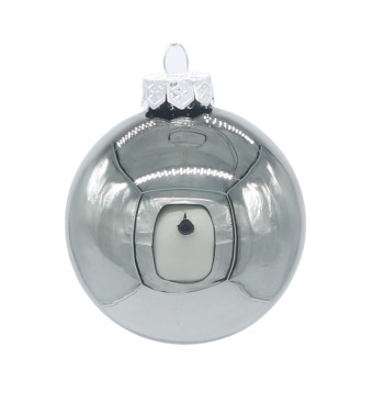 Palle di Natale in Vetro Lucide D.6 cm Conf. in Tubo da 20 Pz