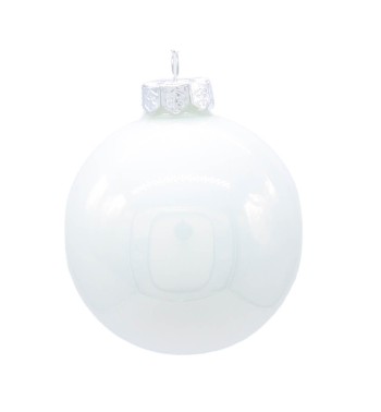 Palle di Natale in Vetro Lucide D.6 cm Conf. in Tubo da 20 Pz