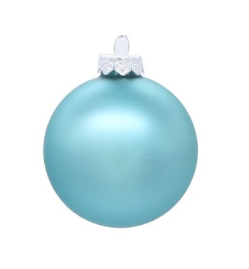 Palle di Natale in Vetro Opaco D.6 cm Conf. in Tubo da 20 Pz