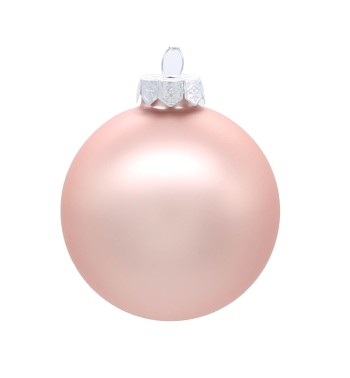 Palle di Natale in Vetro Opaco D.6 cm Conf. in Tubo da 20 Pz