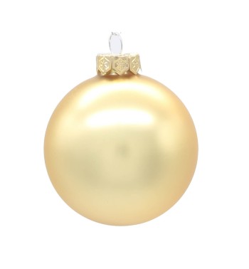 Palle di Natale in Vetro Opaco D.10 cm Conf. in Tubo da 8 Pz