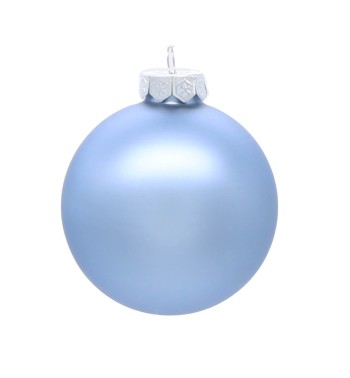 Palle di Natale in Vetro Opaco D.10 cm Conf. in Tubo da 8 Pz