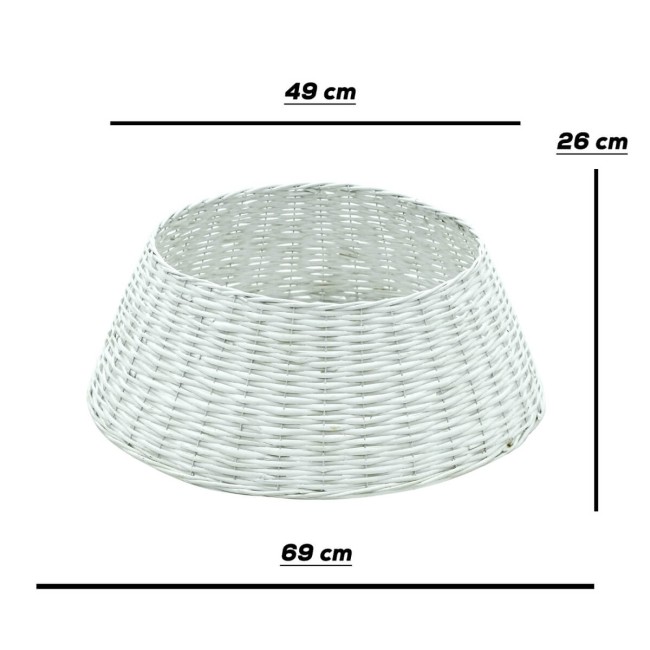 Copribase  per Alberi di Natale in Vimini 3 Colori