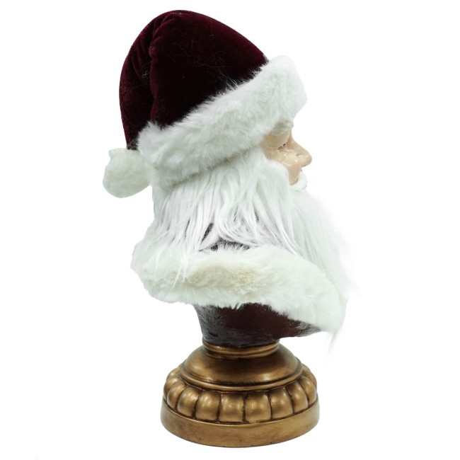 Busto di Babbo Natale in Resina H.32 cm