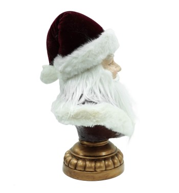 Busto di Babbo Natale in Resina H.32 cm