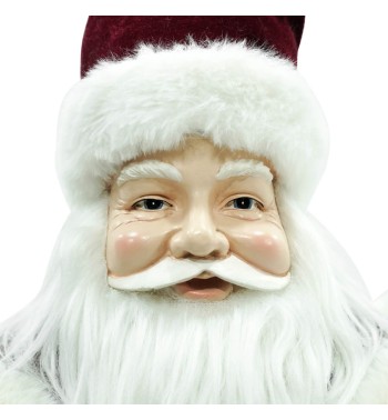 Busto di Babbo Natale in Resina H.32 cm