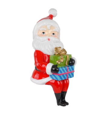 Babbo Natale Seduto in Resina H.35,5 cm