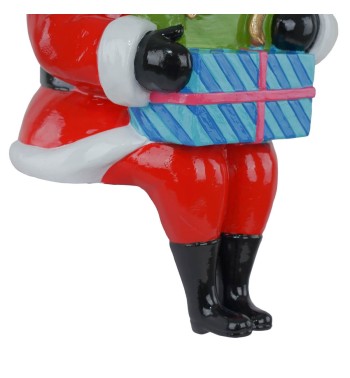 Babbo Natale Seduto in Resina H.35,5 cm