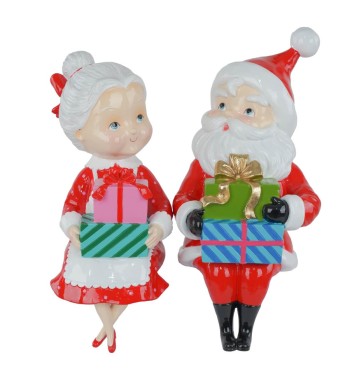 Babbo Natale Seduto in Resina H.35,5 cm