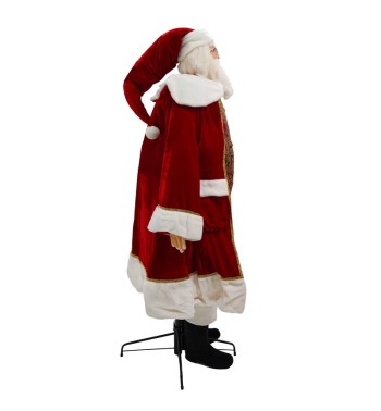 Babbo Natale su Stand con Abito Rosso H.180 cm
