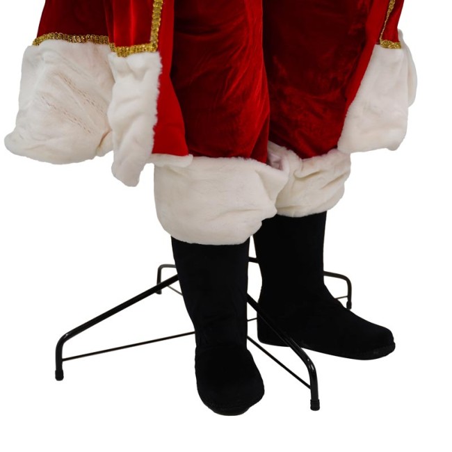 Babbo Natale su Stand con Abito Rosso H.180 cm