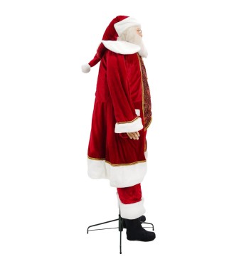 Babbo Natale su Stand con Abito Rosso H.190 cm