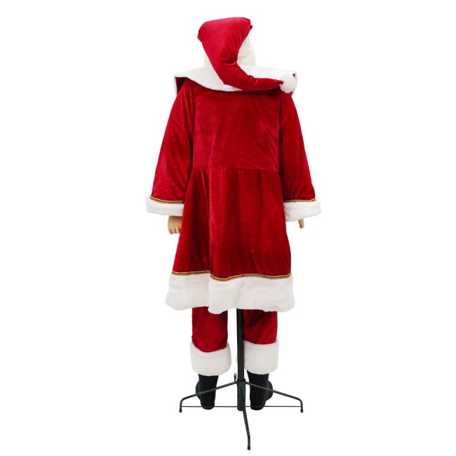 Babbo Natale su Stand con Abito Rosso H.190 cm