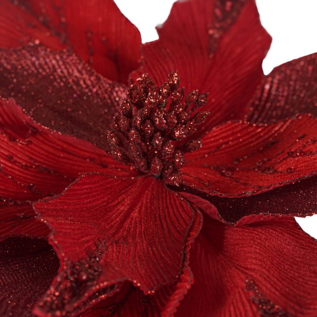 Poinsettia Natalizia in Velluto 60 cm