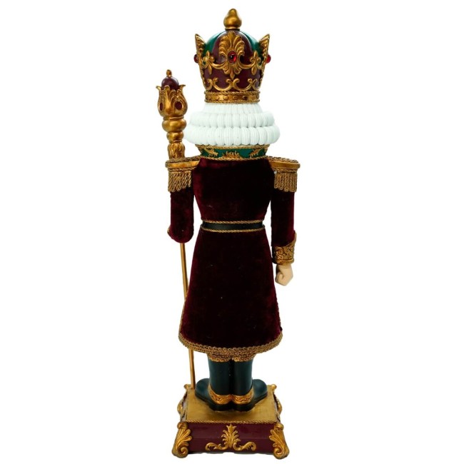 Schiaccianoci di Natale in Resina con Base H.46 cm