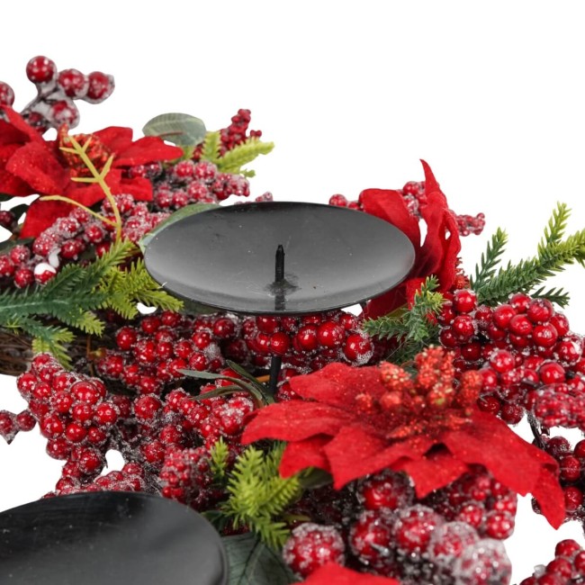 Ghirlanda Porta Candele di Natale D.60 cm