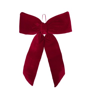 Fiocco Natalizio in Velluto 80 cm Vari Colori