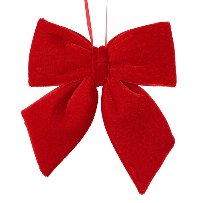 Fiocco Natalizio in Velluto 12 cm Vari Colori