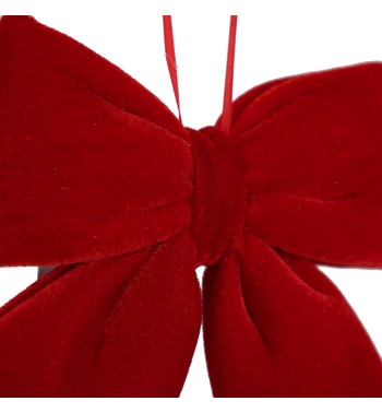 Fiocco Natalizio in Velluto 12 cm Vari Colori