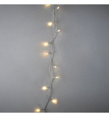 Catena Luminosa 1300 Led Bianco Naturale 8 con Giochi di Luce 65 metri