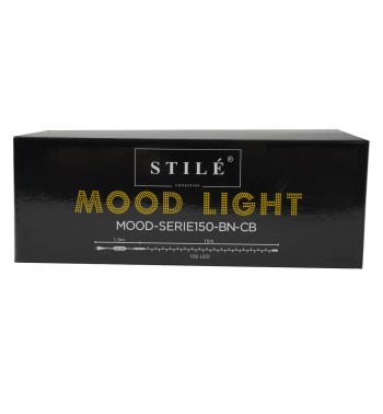 Catena Luminosa Professionale 135 Led Bianco Naturale + 15 Flash| Cavo Bianco 10 Metri Connettibile| Uso Esterno IP67