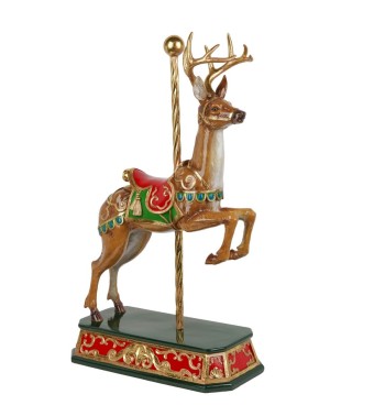 Renna Natalizia su Piedistallo H.56,3 cm
