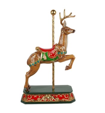 Renna Natalizia su Piedistallo H.56,3 cm