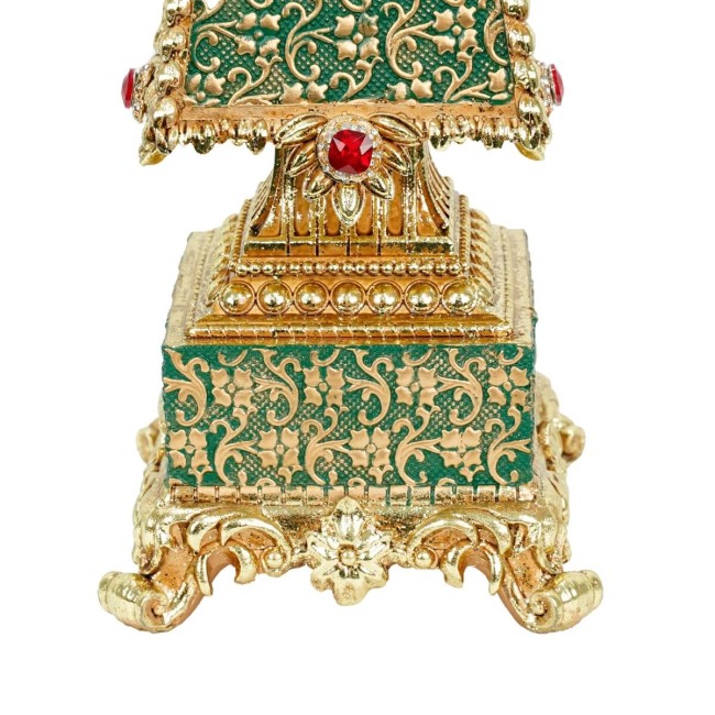 Albero di Natale in Resina Oro e Malachite H.48,6 cm