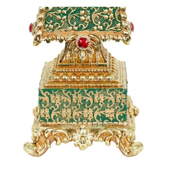 Albero di Natale in Resina Oro e Malachite H.48,6 cm