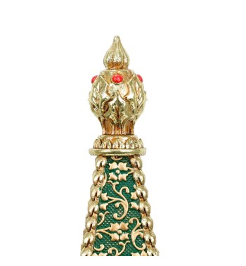 Albero di Natale in Resina Oro e Malachite H.48,6 cm